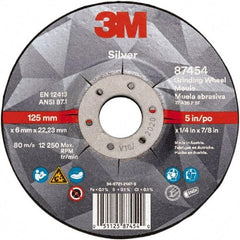 3M - Depressed-Center Wheels Wheel Diameter (Inch): 5 Wheel Thickness (Decimal Inch): 0.2500 - Eagle Tool & Supply