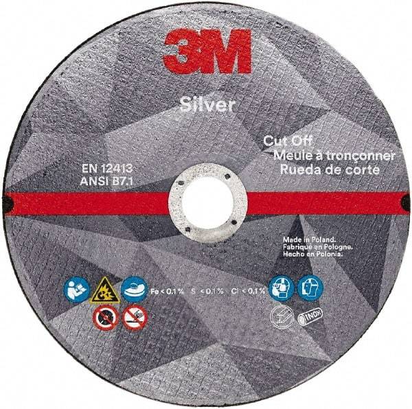 3M - 4-1/2" Ceramic Cutoff Wheel - 3/32" Thick, 7/8" Arbor, Use with Angle Grinders - Eagle Tool & Supply