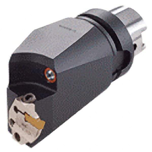 Iscar - 130mm Head Length, Modular Grooving Blade Holder Head - Left Hand Cut, System Size HSK A63WH, Through Coolant - Eagle Tool & Supply