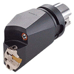 Iscar - 130mm Head Length, Modular Grooving Blade Holder Head - Left Hand Cut, System Size HSK A63WH, Through Coolant - Eagle Tool & Supply