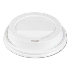 DART - Traveler Cappuccino Style Dome Lid, Fits 10 oz Cups, White, 100/Pack, 10 Packs/Carton - Eagle Tool & Supply