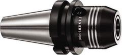 Schunk - BT40 Taper Shank, 1/2" Hole Diam, Hydraulic Tool Holder/Chuck - 38mm Nose Diam, 58mm Projection, 46mm Clamp Depth, 25,000 RPM, Through Coolant - Exact Industrial Supply