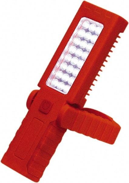 Grip-On - 4.5 Volt, 3 Watt, Cordless, LED Portable Handheld Work Light - 60 Lumens, Plastic - Eagle Tool & Supply