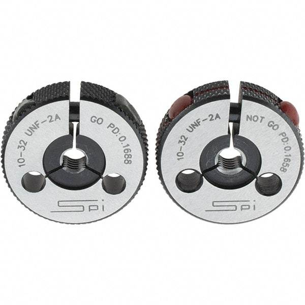 SPI - Ring Thread Go/No Gages Go/No Go: Go; No Go Thread Size: #10-32 - Eagle Tool & Supply