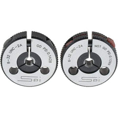 SPI - Ring Thread Go/No Gages Go/No Go: Go; No Go Thread Size: #8-32 - Eagle Tool & Supply