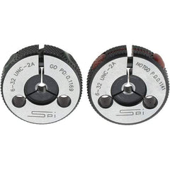 SPI - Ring Thread Go/No Gages Go/No Go: Go; No Go Thread Size: #6-32 - Eagle Tool & Supply
