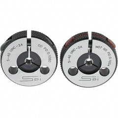 SPI - Ring Thread Go/No Gages Go/No Go: Go; No Go Thread Size: #5-40 - Eagle Tool & Supply