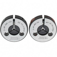 SPI - Ring Thread Go/No Gages Go/No Go: Go; No Go Thread Size: #3-48 - Eagle Tool & Supply