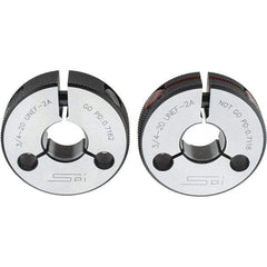 SPI - Ring Thread Go/No Gages Go/No Go: Go; No Go Thread Size: 3/4-20 - Eagle Tool & Supply