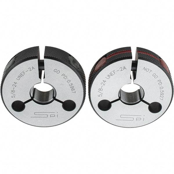 SPI - Ring Thread Go/No Gages Go/No Go: Go; No Go Thread Size: 5/8-24 - Eagle Tool & Supply