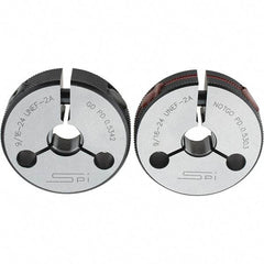 SPI - Ring Thread Go/No Gages Go/No Go: Go; No Go Thread Size: 9/16-24 - Eagle Tool & Supply