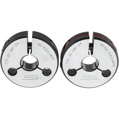 SPI - Ring Thread Go/No Gages Go/No Go: Go; No Go Thread Size: 1/2-20 - Eagle Tool & Supply