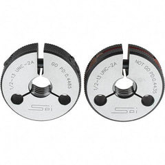 SPI - Ring Thread Go/No Gages Go/No Go: Go; No Go Thread Size: 1/2-13 - Eagle Tool & Supply