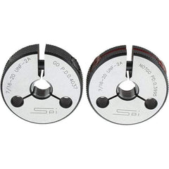 SPI - Ring Thread Go/No Gages Go/No Go: Go; No Go Thread Size: 7/16-20 - Eagle Tool & Supply