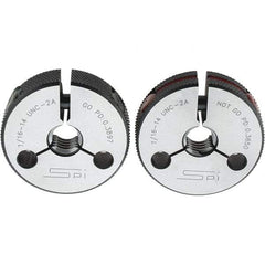SPI - Ring Thread Go/No Gages Go/No Go: Go; No Go Thread Size: 7/16-14 - Eagle Tool & Supply