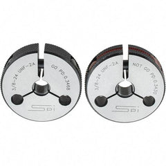 SPI - Ring Thread Go/No Gages Go/No Go: Go; No Go Thread Size: 3/8-24 - Eagle Tool & Supply