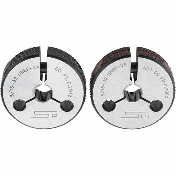 SPI - Ring Thread Go/No Gages Go/No Go: Go; No Go Thread Size: 5/16-32 - Eagle Tool & Supply
