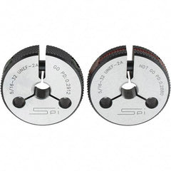 SPI - Ring Thread Go/No Gages Go/No Go: Go; No Go Thread Size: 5/16-32 - Eagle Tool & Supply