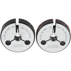 SPI - Ring Thread Go/No Gages Go/No Go: Go; No Go Thread Size: 5/16-18 - Eagle Tool & Supply