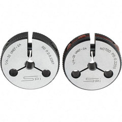 SPI - Ring Thread Go/No Gages Go/No Go: Go; No Go Thread Size: 1/4-32 - Eagle Tool & Supply