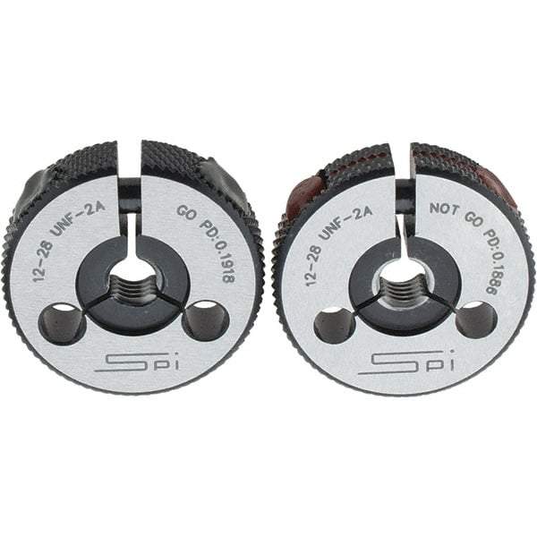 SPI - Ring Thread Go/No Gages Go/No Go: Go; No Go Thread Size: #12-28 - Eagle Tool & Supply