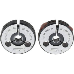 SPI - Ring Thread Go/No Gages Go/No Go: Go; No Go Thread Size: #12-24 - Eagle Tool & Supply