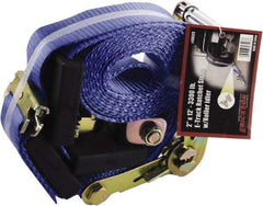 Erickson Manufacturing - 12' Long x 2" Wide, 6,000 Lb Basket Capacity, Polyester & Steel Web Sling - Yellow - Eagle Tool & Supply