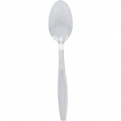 Solo - Heavyweight Plastic Teaspoons - Clear - Eagle Tool & Supply