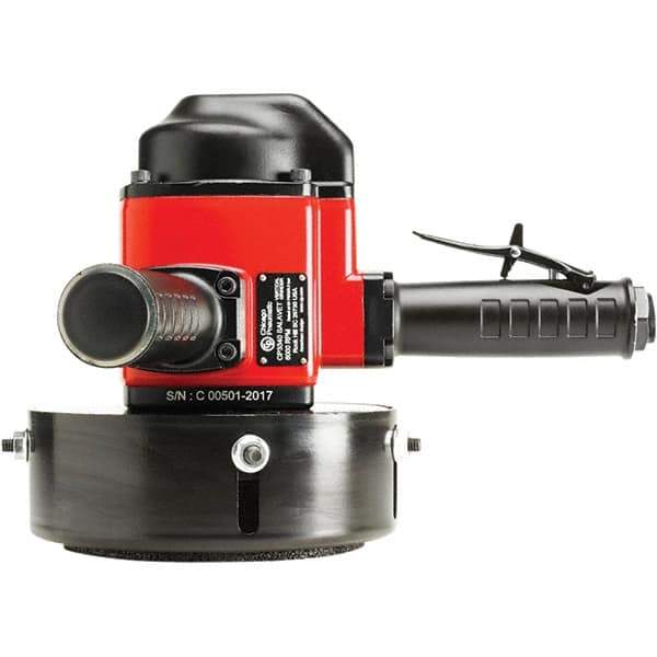 Chicago Pneumatic - 6" Wheel Diam, 6,000 RPM, Pneumatic Angle & Disc Grinder - 5/8-11 Spindle, 95 CFM, Side Exhaust - Eagle Tool & Supply