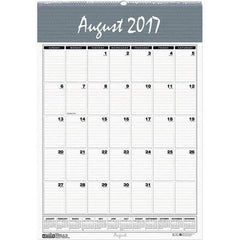 House of Doolittle - 12 Sheet, 12 x 17", Wall Calendar - Blue & Gray - Eagle Tool & Supply