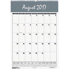House of Doolittle - 12 Sheet, 15-1/2 x 22", Wall Calendar - Blue & Gray - Eagle Tool & Supply