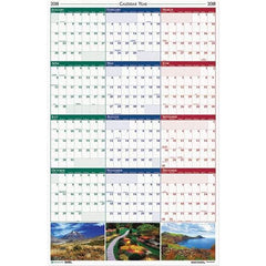 House of Doolittle - 1 Sheet, 24 x 37", Erasable Wall Calendar - Earthscapes Nature - Eagle Tool & Supply