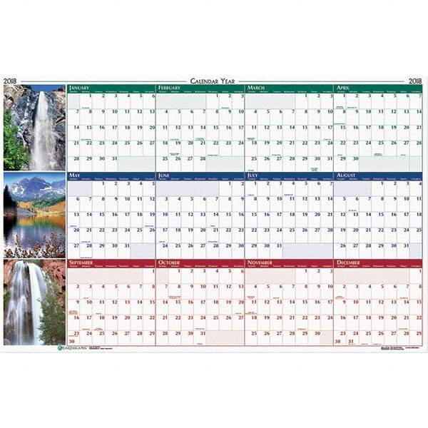 House of Doolittle - 1 Sheet, 18 x 24", Erasable Wall Calendar - Eagle Tool & Supply