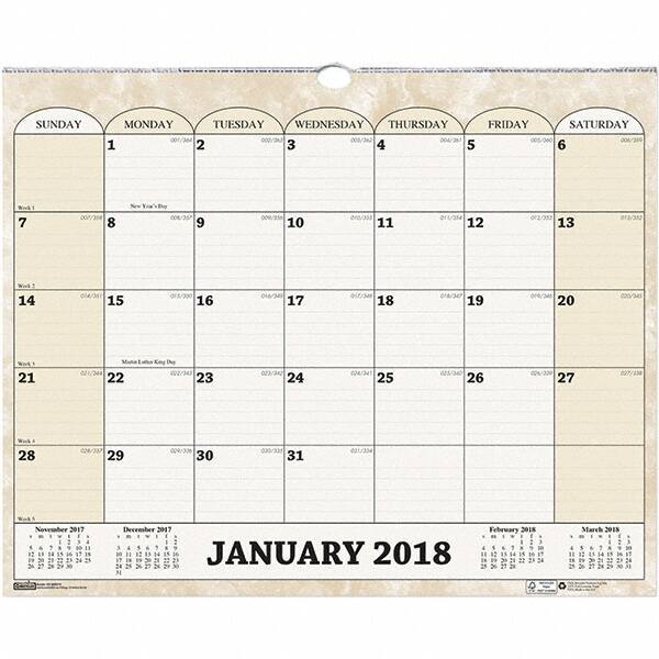 House of Doolittle - 12 Sheet, 14-7/8 x 12", Wall Calendar - Eagle Tool & Supply