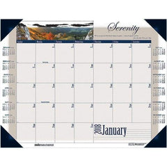 House of Doolittle - 12 Sheet, 22 x 17", Desk Pad Calendar - Motivational - Eagle Tool & Supply