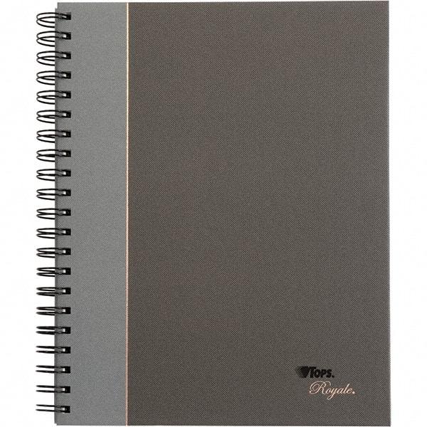 TOPS - 96 Sheet, 10-1/2 x 8", Legal/Wide (Style) Business Notebook - Black & Gray - Eagle Tool & Supply