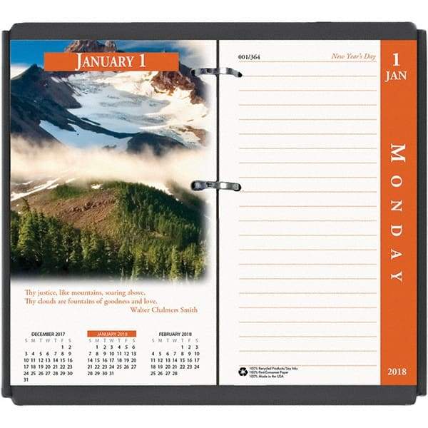 House of Doolittle - 365 Sheet, 3-1/2 x 6", Desk Calendar Refill - Nature - Eagle Tool & Supply