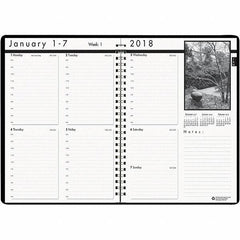 House of Doolittle - 104 Sheet, 8-1/2 x 11", Weekly Planner - Black - Eagle Tool & Supply