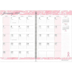 House of Doolittle - 24 Sheet, 7 x 10", Monthly Planner - Pink - Eagle Tool & Supply