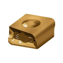 Walter - LNHU100508 B57T Grade WKP35G Carbide Milling Insert - TiAlN/TiN Finish, 5.5mm Thick, 0.8mm Corner Radius - Eagle Tool & Supply