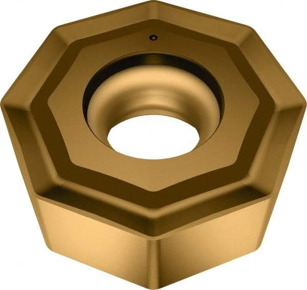 Walter - ONHU050408 F67 Grade WSP45S Carbide Milling Insert - TiAlN/Al2O3 Finish, 4.86mm Thick, 1/2" Inscribed Circle, 0.8mm Corner Radius - Eagle Tool & Supply