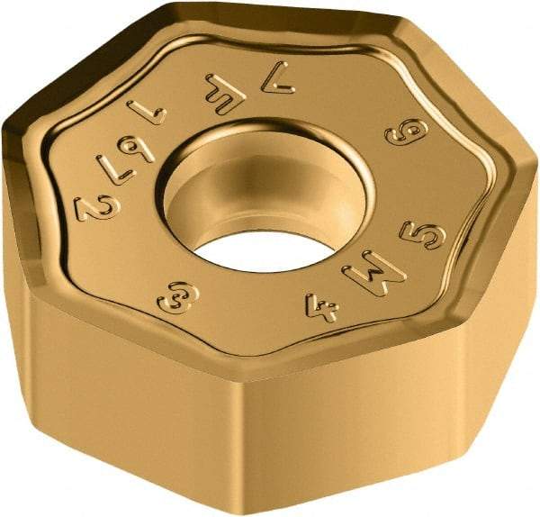 Walter - XNMU0705 F67 Grade WSM35S Carbide Milling Insert - TiAlN/Al2O3 Finish, 4.6mm Thick, 14.5mm Inscribed Circle, 0.8mm Corner Radius - Eagle Tool & Supply