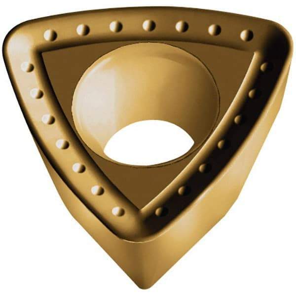 Walter - P26335R25 A27 Grade WKP35G Carbide Milling Insert - TiAlN/TiN Finish, 5.56mm Thick, 13mm Inscribed Circle, 2mm Corner Radius - Eagle Tool & Supply