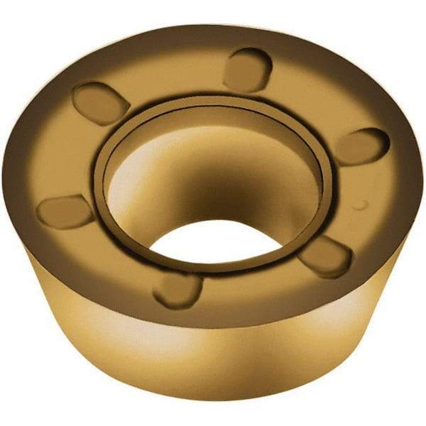 Walter - RDMT1204M0 D57 Grade WKP35G Carbide Milling Insert - TiAlN/TiN Finish, 4.76mm Thick, 12mm Inscribed Circle, 6mm Corner Radius - Eagle Tool & Supply