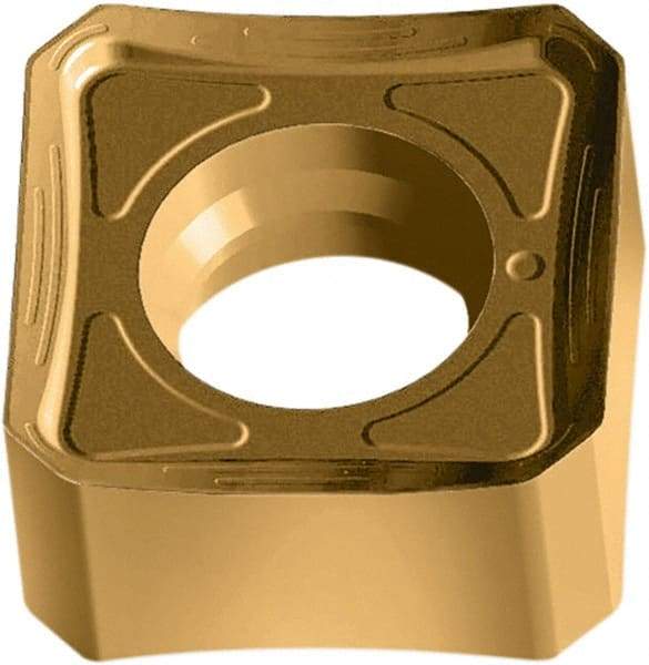 Walter - SNMX1205 F67 Grade WKP35G Carbide Milling Insert - TiAlN/TiN Finish, 6.4mm Thick, 1/2" Inscribed Circle, 0.8mm Corner Radius - Eagle Tool & Supply
