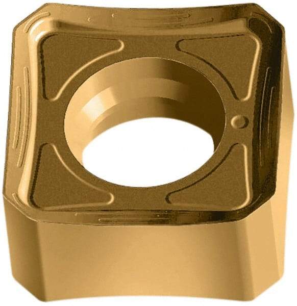 Walter - SNGX1205 F27 Grade WKP35G Carbide Milling Insert - TiAlN/TiN Finish, 6.4mm Thick, 1/2" Inscribed Circle, 0.8mm Corner Radius - Eagle Tool & Supply