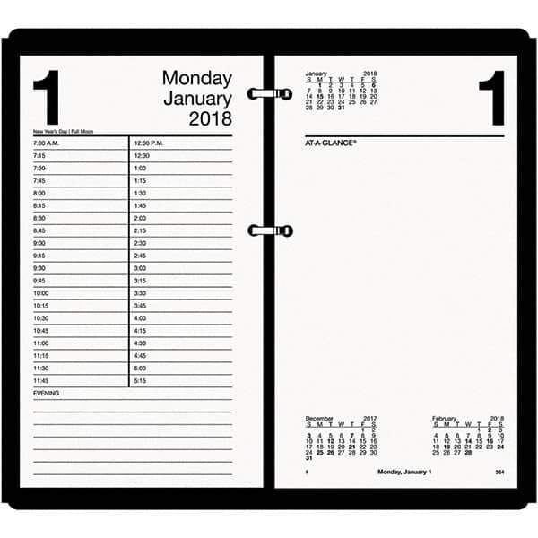AT-A-GLANCE - 730 Sheet, 4-1/2 x 8", Calendar Refill - White - Eagle Tool & Supply