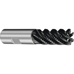 Sandvik Coromant - 25mm, 6 Flute, Solid Carbide, 4mm Corner Chamfer End Mill - 42° Helix, 52mm LOC - Eagle Tool & Supply