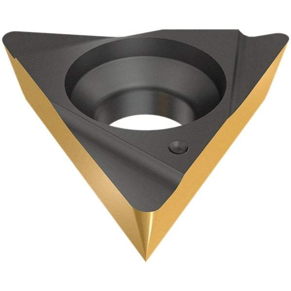 Iscar - TPGX730 L Grade IC520N Carbide Turning Insert - TiCN/TiN Finish, 60° Triangle, 5.56mm Inscr Circle, 2.38mm Thick, 0.2mm Corner Radius - Eagle Tool & Supply