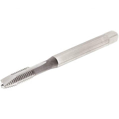 Iscar - M2.5x0.45 Metric Coarse 3 Flute 6H Modified Bottoming Spiral Flute Tap - Cobalt, TiN Finish, 50mm OAL, Right Hand Flute, Right Hand Thread, Series TPS M - Exact Industrial Supply